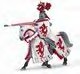 Red and Silver Knight on Horse